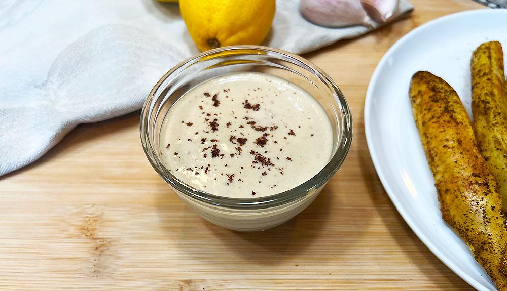 Plant Based Vegan ️Light and Lemony Tahini Dipping Sauce