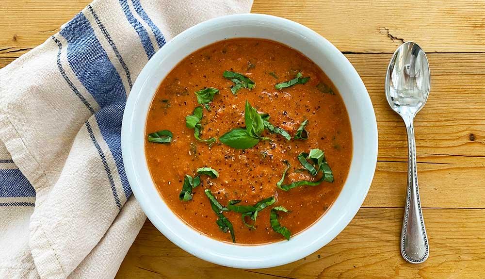 Plant Based Vegan Fire-Roasted Tomato Soup