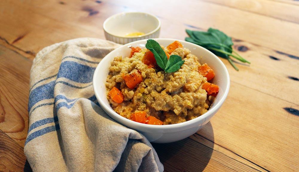 Plant Based Roasted Butternut Squash Risotto